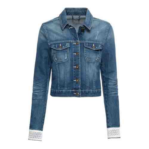 Куртка джинсовая с кружевной отделкой арт. 944661